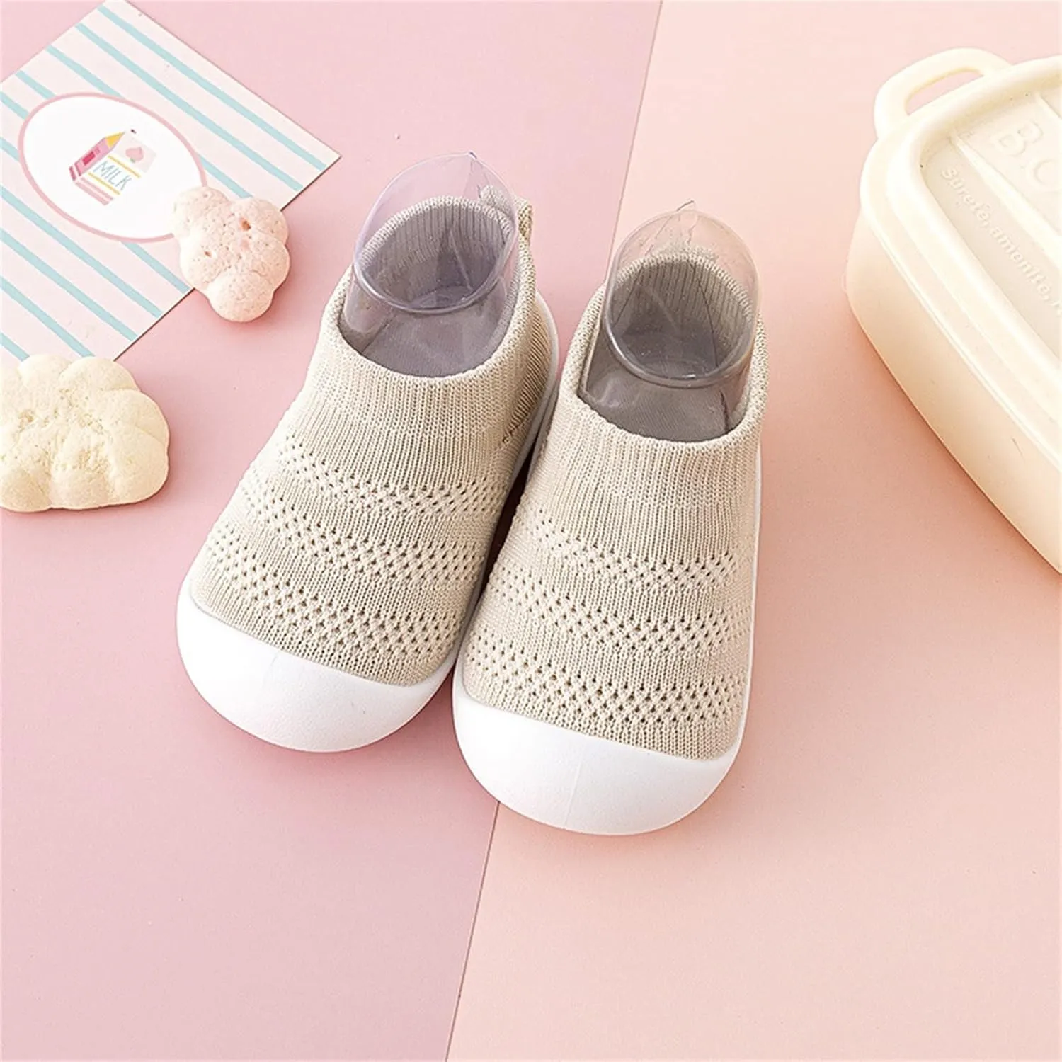 Toddler Sock Shoes Baby Walking Mesh Breathable Shoes Infant Slippers Boys & Girls Non-Slip First Walkers Sneakers