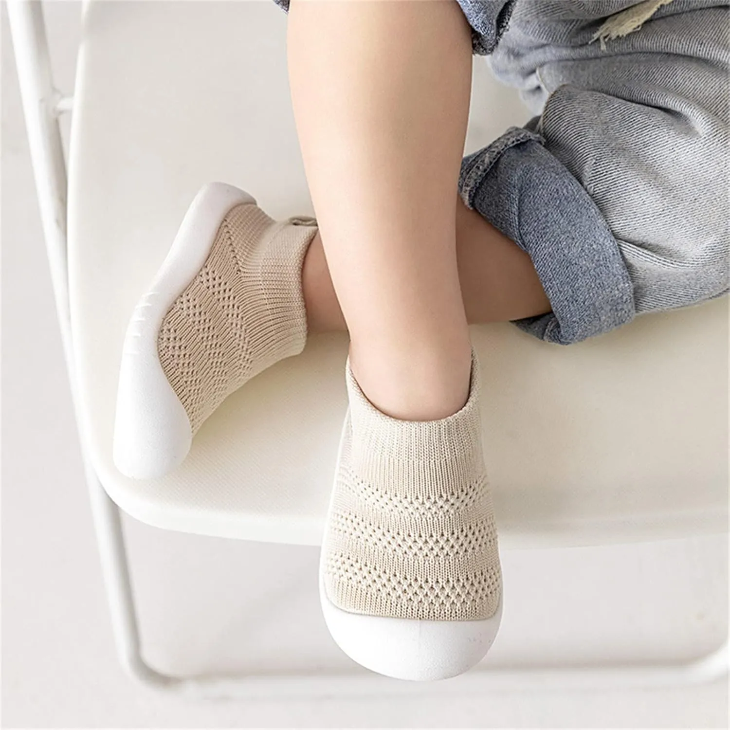 Toddler Sock Shoes Baby Walking Mesh Breathable Shoes Infant Slippers Boys & Girls Non-Slip First Walkers Sneakers