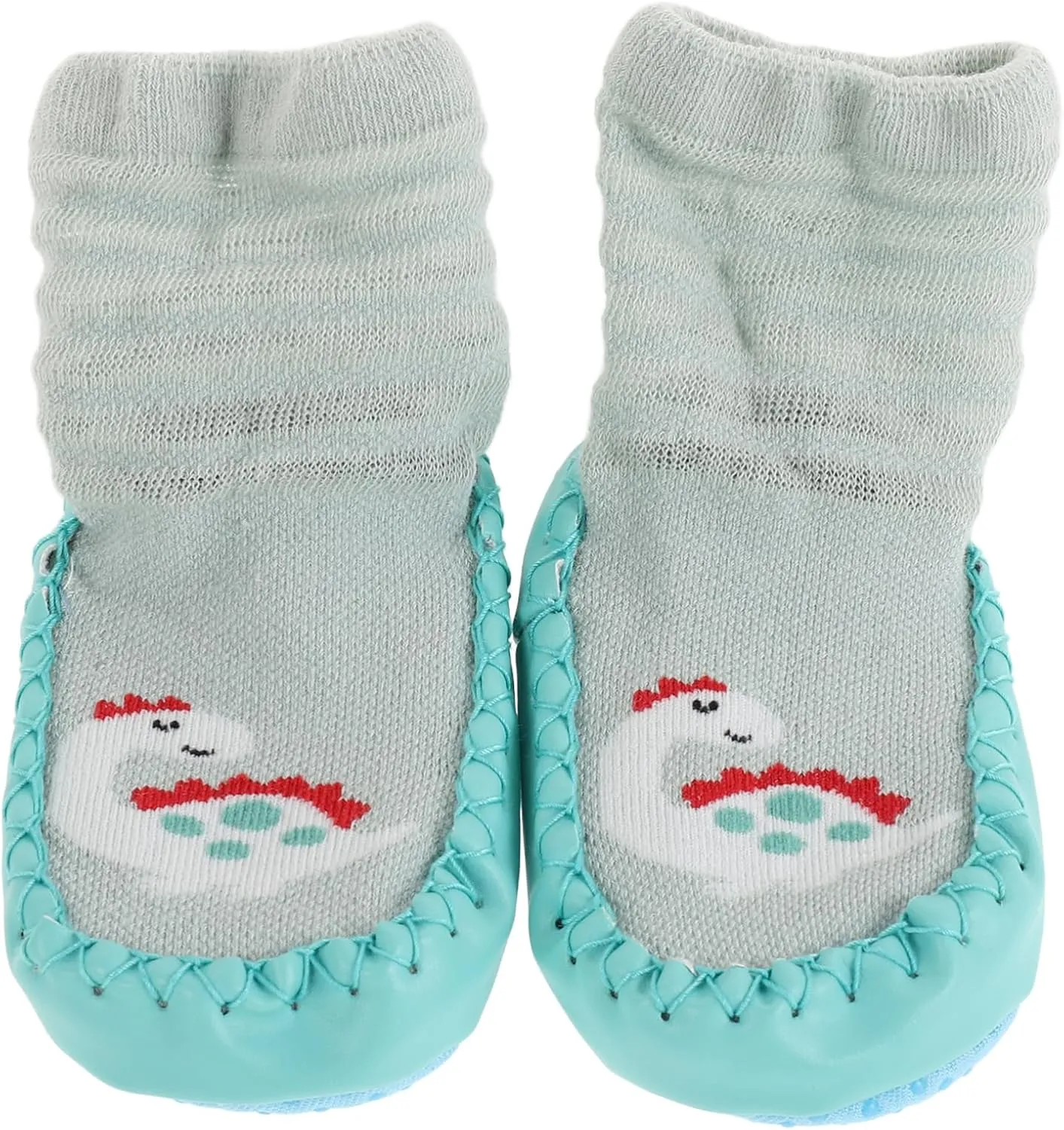 Toddler Training Walking Shoes Animal Print Socks Non-slip Soft Sole 11cm for Baby Learning to Walk