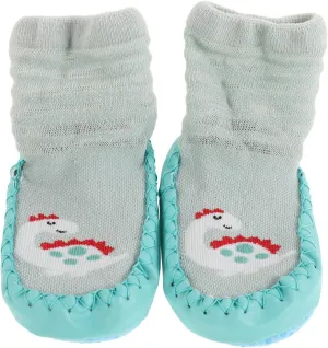 Toddler Training Walking Shoes Animal Print Socks Non-slip Soft Sole 11cm for Baby Learning to Walk