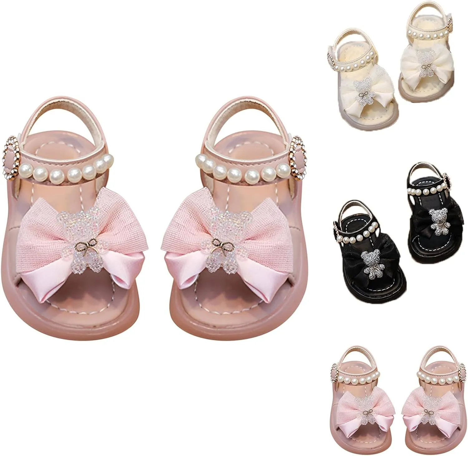 toddlers sandal For Children Wearing Beach Shoes Pearl Soft Sole