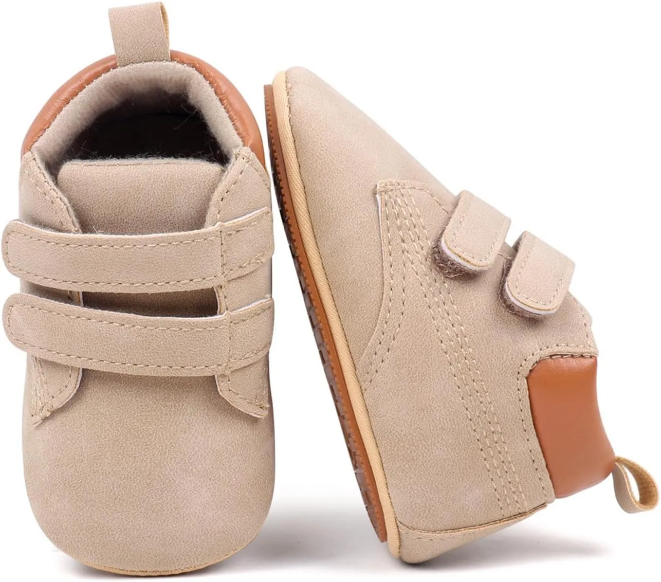 Unisex Baby Girls Boys High-top Shoes, Newborn Infant Anti-Slip Soft Sole First Walking Kids Motion Plus Sneaker