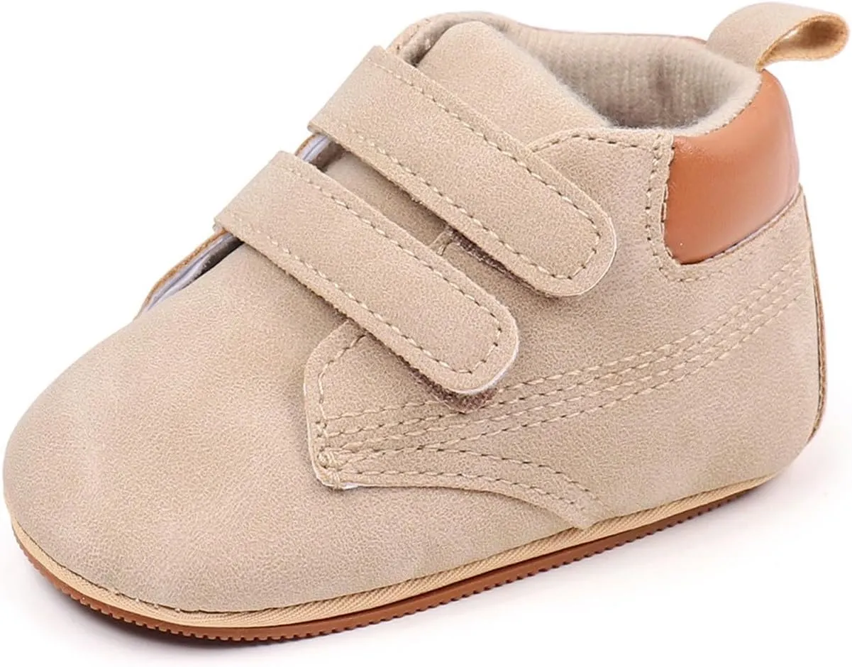 Unisex Baby Girls Boys High-top Shoes, Newborn Infant Anti-Slip Soft Sole First Walking Kids Motion Plus Sneaker