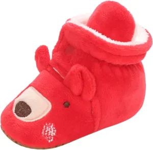 Walking Shoes Christmas Baby Cotton Boots Warm Cotton Shoes Soft Comfortable Infant Toddler Warming Soft Sole Sneakers