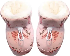 Warm Fr Baby Boots Baby Boys Girls Fleece Knit Winter Warm Snow Soft Sole rib Shoes Winter Booties for Newborn