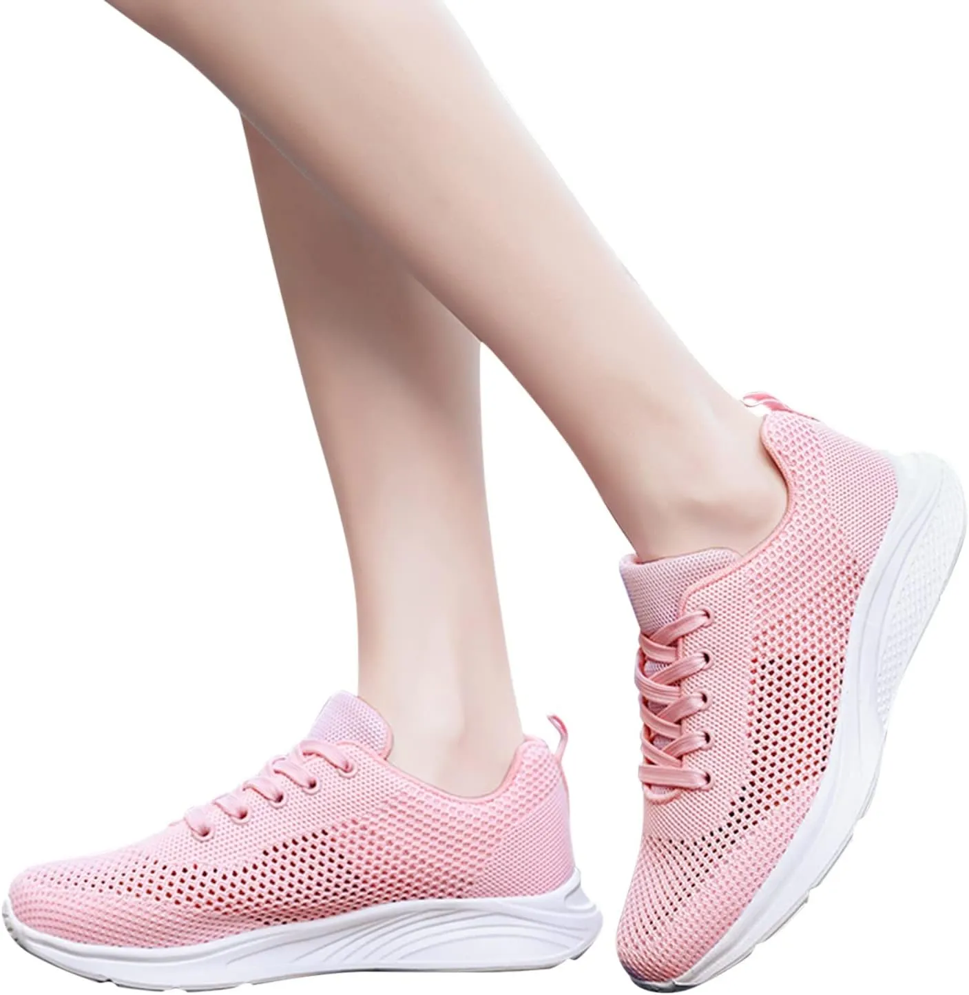 Women's Running Walking Tennis Shoes Comfortable Lace Up Womens Running Shoes Jogging Casual Shoes for Fall Dress Sneakers Brown Tennis Shoe Cross Trainer Shoe
