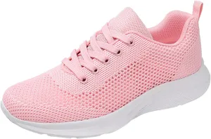 Women's Running Walking Tennis Shoes Comfortable Lace Up Womens Running Shoes Jogging Casual Shoes for Fall Dress Sneakers Brown Tennis Shoe Cross Trainer Shoe