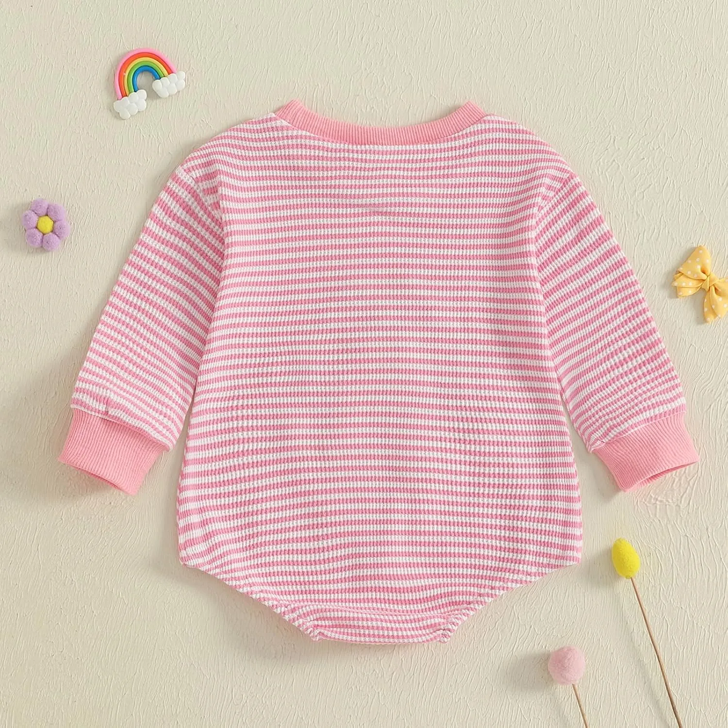 YINGISFITM Newborn Infant Baby Girl Romper Fall Winter Ballet Shoes Long Sleeve Stripe Pink Onesie Future Dancer Clothes Set